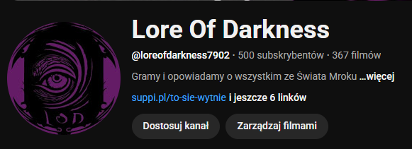 Xen0_LoD's tweet photo. Today our YT channel arrived at the milestone of 500 subscribers 🥳 Our team is overjoyed that so many people is enjoying your content. Thank you everyone for being with us on this journey and we hope that you'll continue with us on this path of Darkness 🧛 https://t.co/GFz6VblhN3