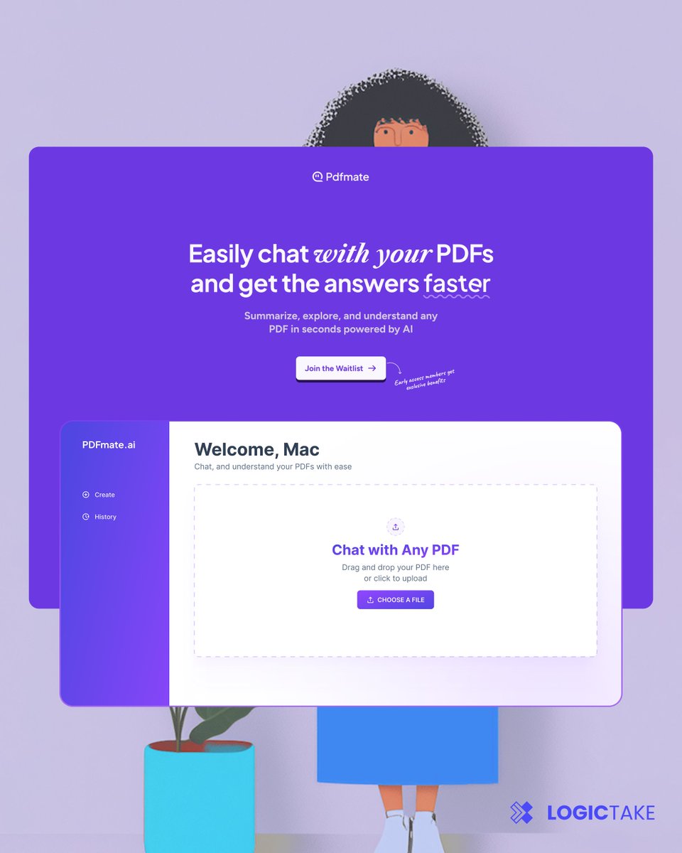 designwizrakesh's tweet image. quick hero section iteration for the pdfmate landing page what do you think with this start?