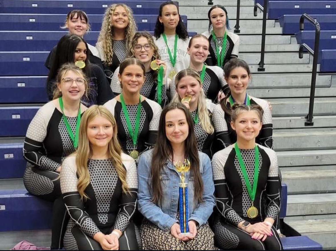 Congratulations to the YHS Colorguard who placed first at their championship indoor performance! We are so proud of their achievements this season 💚🩶🧡