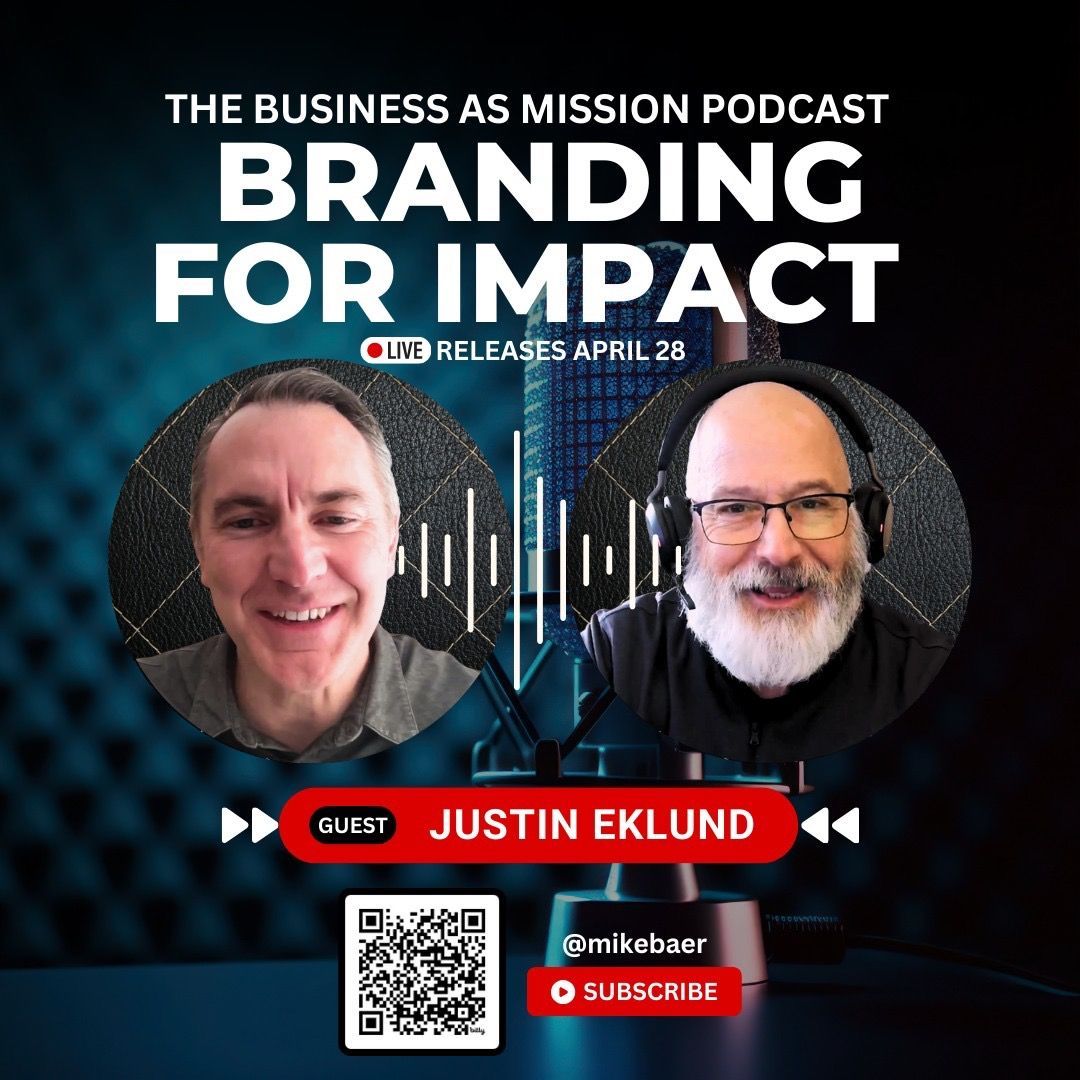 MichaelRBaer's tweet photo. We talk about Faith and Work. What about Faith and Brand? Justin Eklund shares his expertise in marketing and his new book.on this subject on this week’s episode of the Business as Mission Podcats. Available on all major podcast outlets. https://t.co/noNjwEmI6Y https://t.co/M8PMQimKot
