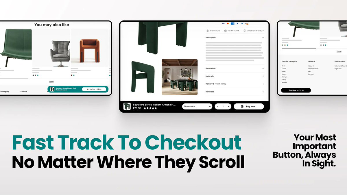 libautech's tweet image. The Libautech: Sticky Add To Cart app is integrated with @judgeme_reviews reviews app. 

Now customers can see the CTA and reviews together while they scroll.

Happy Selling!