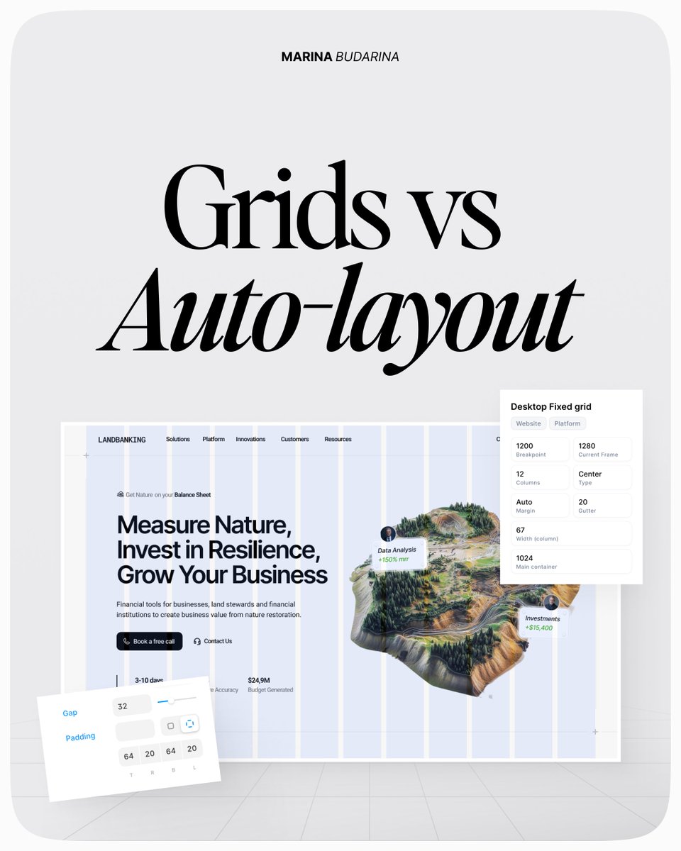 marina_uiux's tweet image. Grid vs Auto-layout
For all designers out there

🧵 Thread