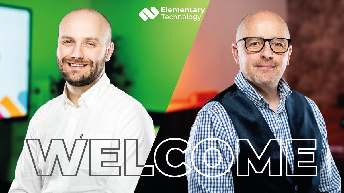 👋 We're excited to welcome two new starters to Team Elementary!

💡 Jay Atkinson joins our passionate team of EdTech Consultants, whilst Neil Deakin is taking up the role of Strategic Education Lead.

✨ Both bring a wealth of experience that will continue to build on the