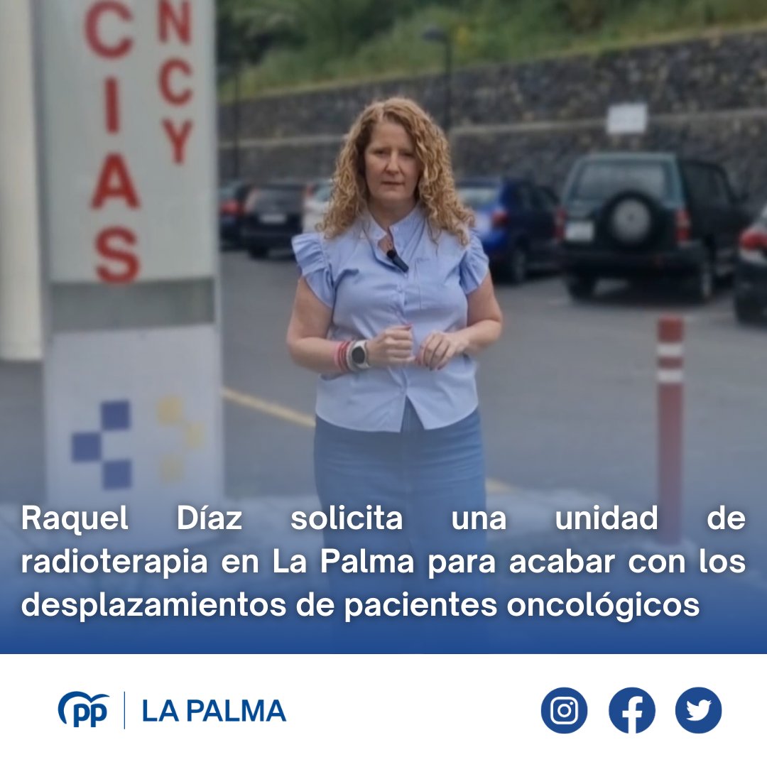 La diputada del Partido Popular de La Palma planteará en el Parlamento de Canarias la creación de una unidad satélite de oncología radioterápica en el Hospital General de La Palma.
#PPdeLaPalma

eldiario.es/canariasahora/…