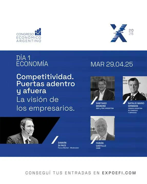 IDEA (@idea_arg) on Twitter photo Mañana comienza <a href="/ExpoEFI/">Expo EFI</a> y Congreso Económico Argentino 2025, el evento de #economia, #finanzas e #inversiones más importante del país. En el día 1, estará participando <a href="/sjmignone/">Santiago J Mignone</a>, Presidente de IDEA. Mas información 👉🏼 expoefi.com
🗓 29 y 30 de abril
📍CEC Buenos Mañana comienza <a href="/ExpoEFI/">Expo EFI</a> y Congreso Económico Argentino 2025, el evento de #economia, #finanzas e #inversiones más importante del país. En el día 1, estará participando <a href="/sjmignone/">Santiago J Mignone</a>, Presidente de IDEA. Mas información 👉🏼 expoefi.com
🗓 29 y 30 de abril
📍CEC Buenos
