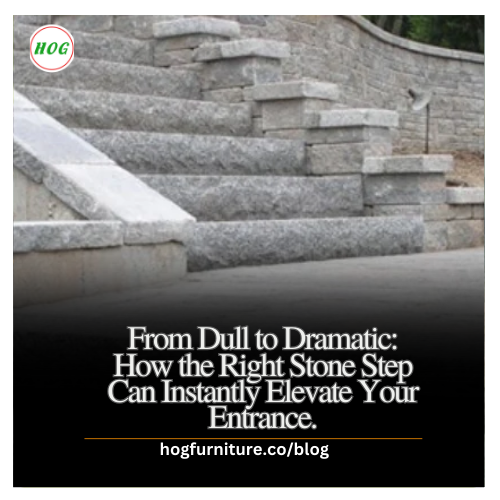HOGFurniture's tweet image. Transform your entrance from dull to dramatic with the perfect stone step! 🏛️✨ Discover how the right choice can make all the difference. 
bit.ly/3YTRc2T

#HomeImprovement #StoneSteps #CurbAppeal