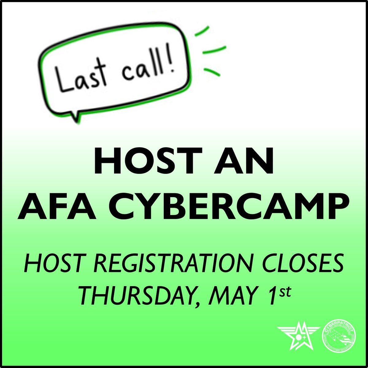 To learn more about AFA CyberCamps, visit: uscyberpatriot.org/afa-cybercamps…