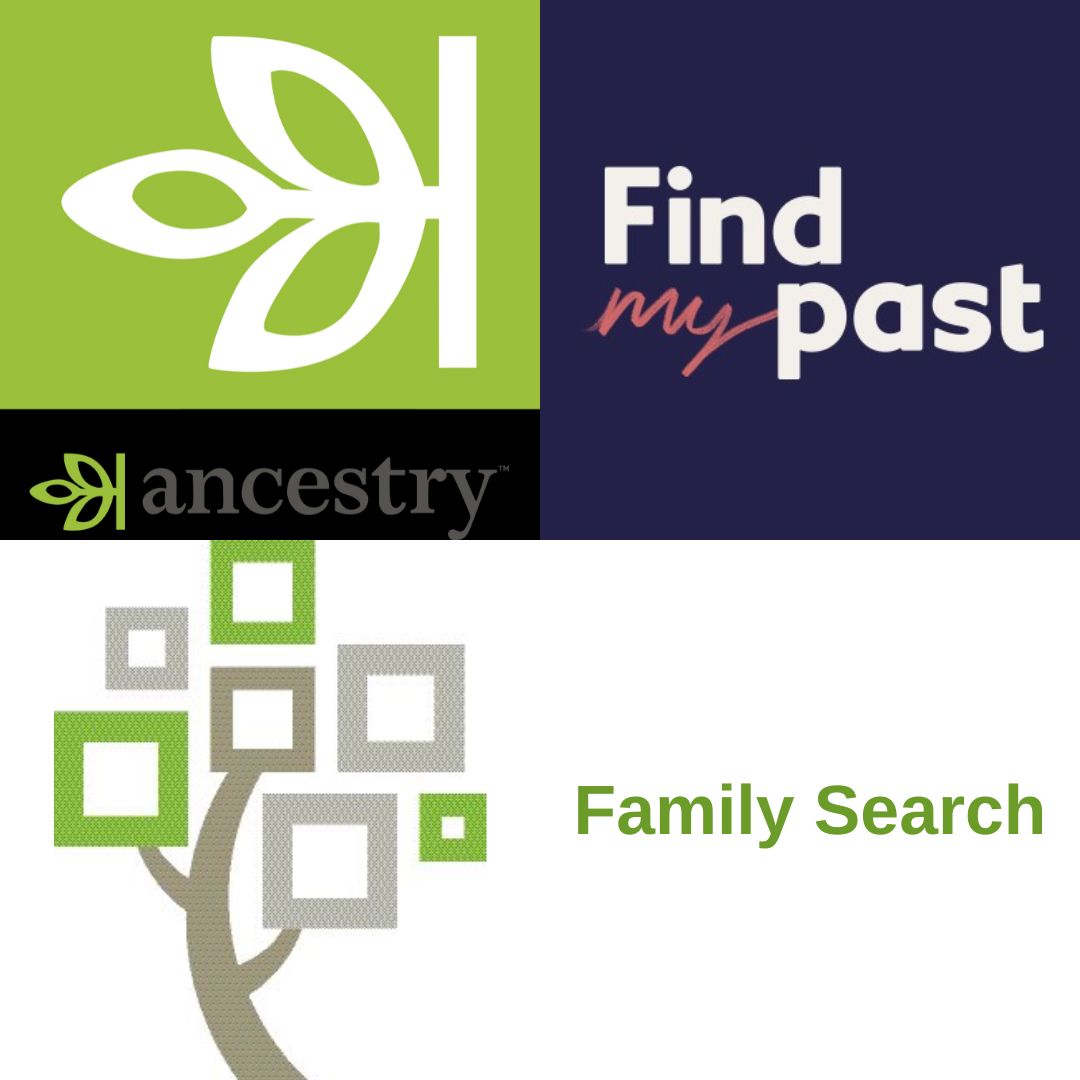 Ancestry.com, Find My Past and FamilySearch are available to use for free in your local library.
Visit during staffed hours and staff will help you log onto the sites on our public computers. You will need to be registered and have your library card and pin to log in.