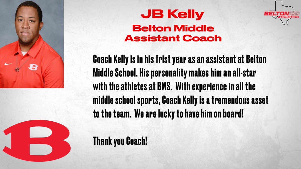 Belton ISD Coach's Spotlight! <a href="/BeltonISD/">BeltonISD</a> <a href="/BeltonTigerFB/">Belton Tiger Football</a>