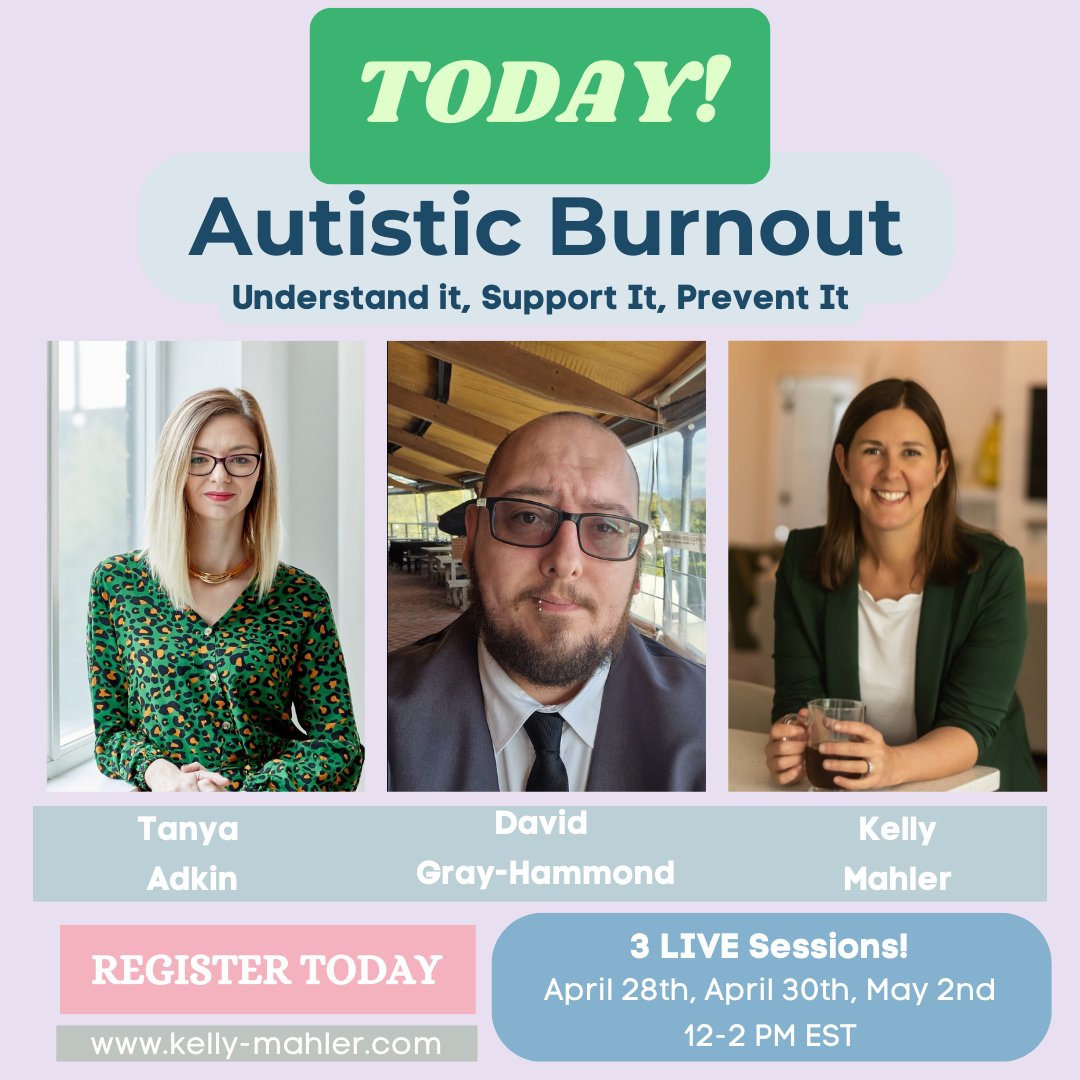 (1/2) Today's the day! Don't miss out on gaining crucial insights into autistic burnout – a real and often overlooked experience. Our survey of 300+ autistic individuals revealed its profound impact on daily life. This 6-hour course offers the science, lived experiences, and prac