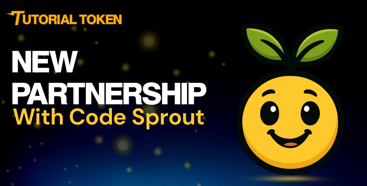 Tutorial (@tutorialtoken) on Twitter photo 🎓 Tutorial x Code Sprout Partnership! 👨💻
We’re thrilled to announce that Tutorial is teaming up with <a href="/LearnCodeSprout/">Code Sprout</a> - the Web3 education platform making programming simple, structured, and accessible for everyone!
Through this partnership:
📚 TUT learners will get access 🎓 Tutorial x Code Sprout Partnership! 👨💻
We’re thrilled to announce that Tutorial is teaming up with <a href="/LearnCodeSprout/">Code Sprout</a> - the Web3 education platform making programming simple, structured, and accessible for everyone!
Through this partnership:
📚 TUT learners will get access