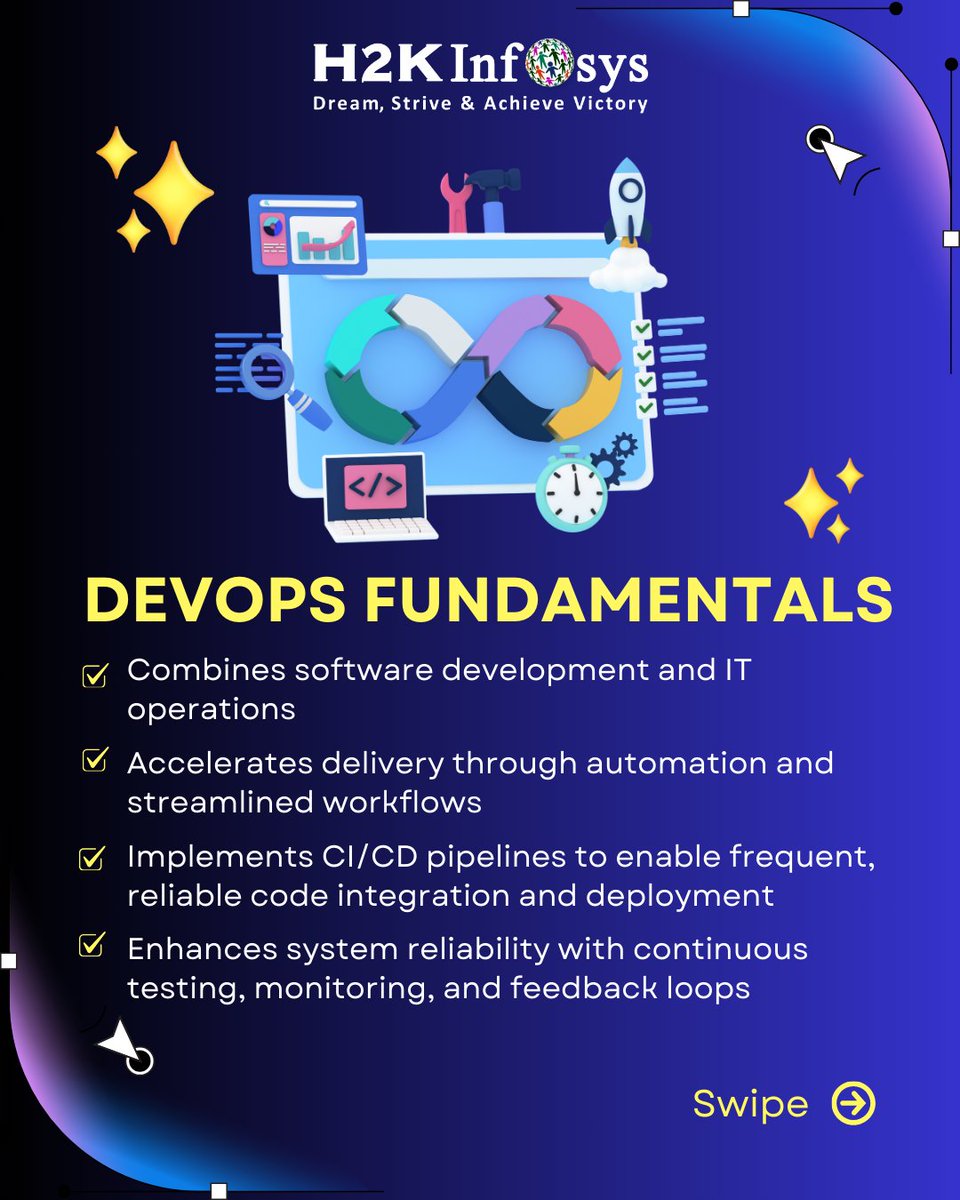 h2kinfosys's tweet image. ๐ Want to upskill in tech?
 Learn DevOps Fundamentals, CI/CD, Docker, Kubernetes & Cloud Deployment.
๐ Free demo open now!
๐ Enroll: h2kinfosys.com/courses/devopsโฆ
๐ +1 770-777-1269 | ๐ง training@h2kinfosys.com
#DevOpsTraining #LearnDevOps #CI_CD #Docker #Kubernetes #AWS #Azure