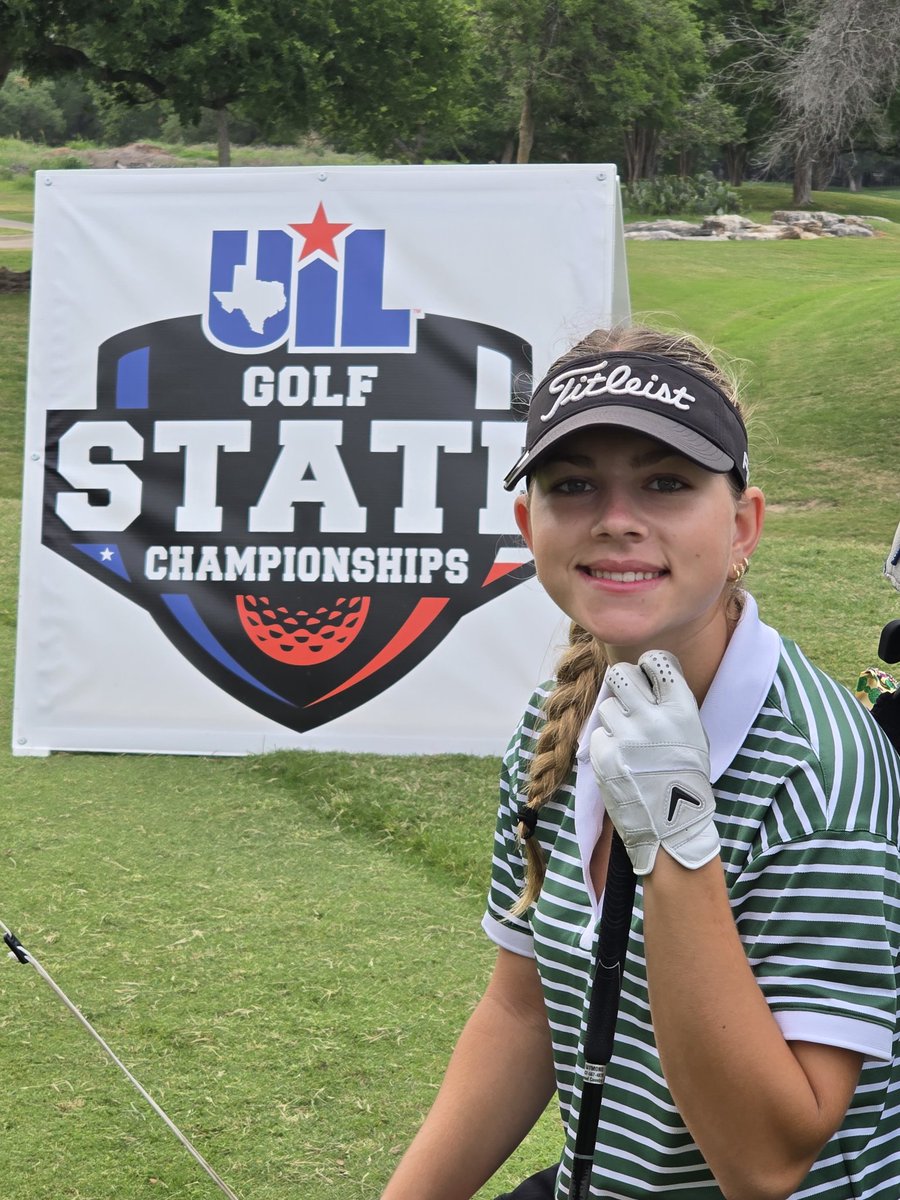 #KParkgolf freshman, Lilly Raymond, is ready to tee it up at the #UILGolfState Championship! Go Lilly! #WeAreKPark <a href="/HumbleISD_KPHS/">Kingwood Park HS</a>