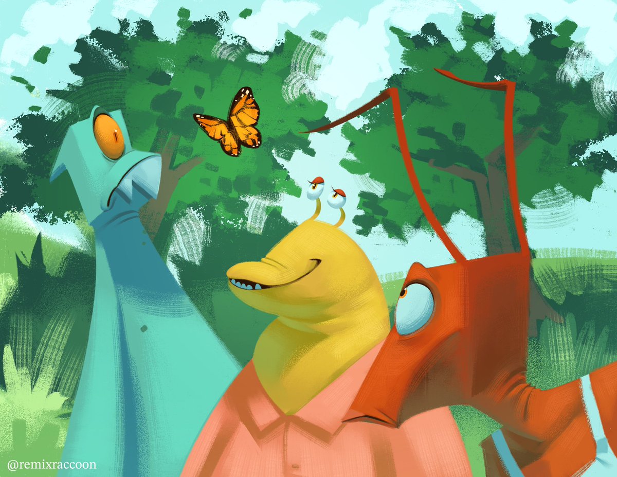 remixraccoon's tweet image. Butterfly🦋
#TheMonsters #digitalart #monsteroc #characterdesign #illustration #art