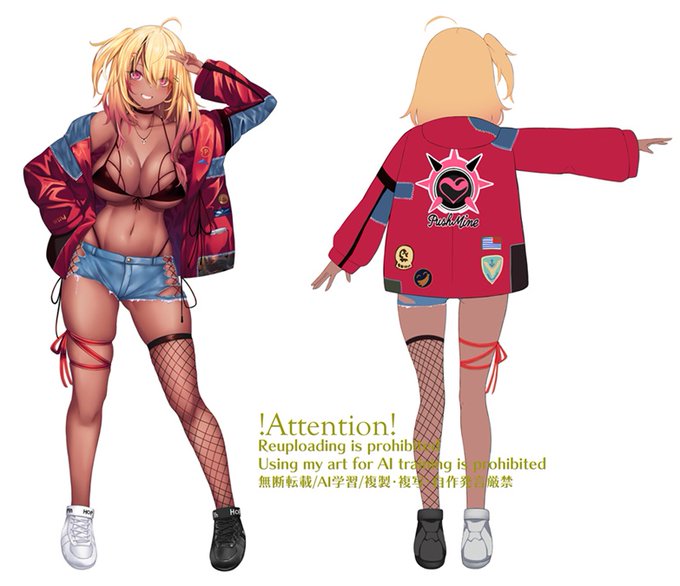 ギャルの日かつGWで金髪なうちの子再掲

👉うちの子プッシュちゃんはどんな子?
エッチするの大好き!おじさんでもイケメンでもオタクでもエロ〇キでもどんと来い!
マリンスポーツとレトロゲーで遊ぶのが趣味のイケイケ娘です
たぶん金ビキニも似合うと思う

デザインはkyou先生(@nakatamakyou)です! 