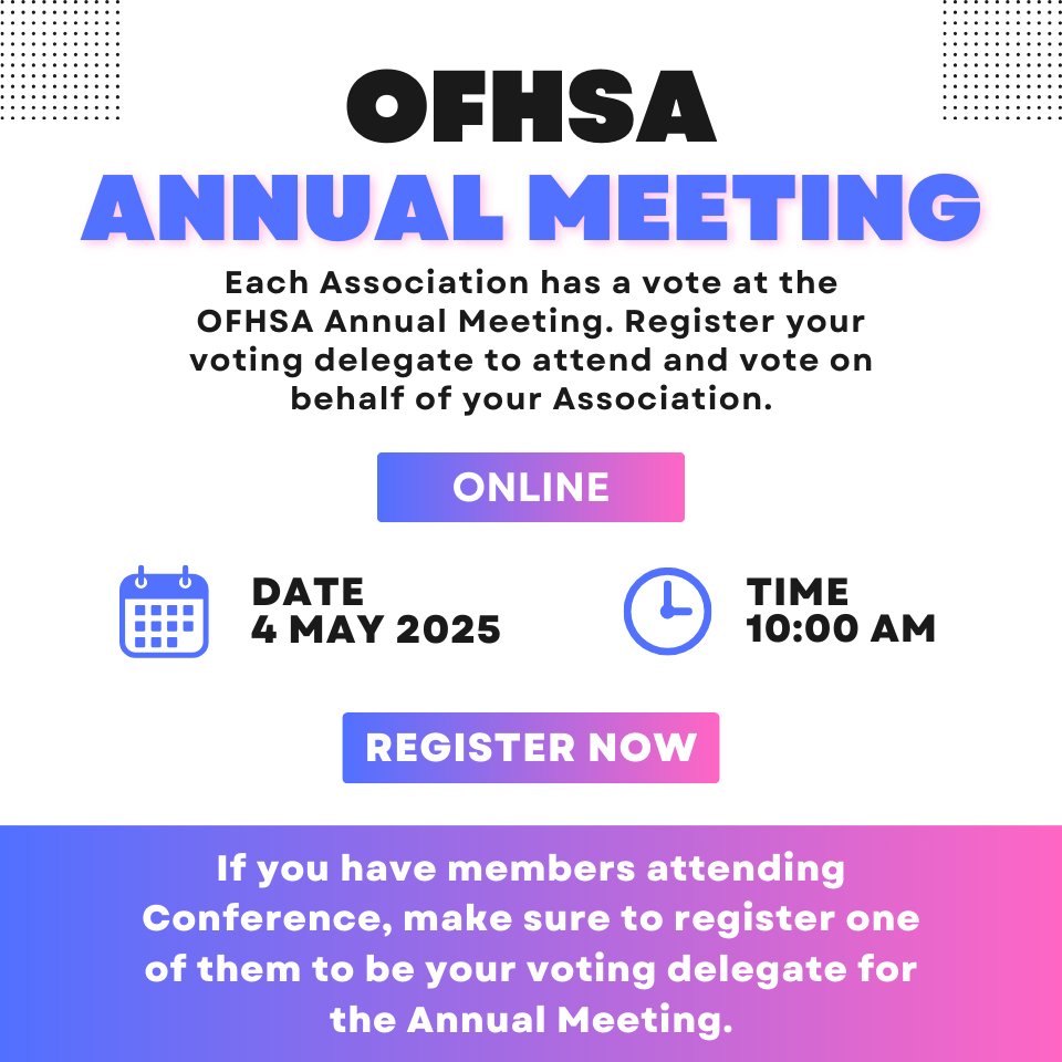 Has your HSA registered their voting delegate for the Annual Meeting yet? docs.google.com/forms/d/e/1FAI…