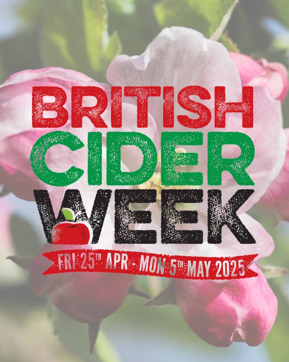 ICYMI, it's British Cider Week! 🍎

Running from the 25th April until the 5th May, British Cider Week is brought to you by a collaboration of cider-makers, retailers and venues from across the United Kingdom.

Find out more: britishciderweek.org.uk

#BritishCiderWeek