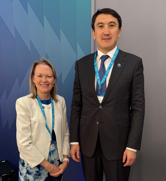 Mary Burce Warlick (@ambmarywarlick) on Twitter photo A valuable exchange with Magzum Mirzagaliyev, Special Advisor to the President of Kazakhstan, at the <a href="/IEA/">International Energy Agency</a>-UK Summit in London
We discussed the <a href="/IEA/">International Energy Agency</a>-🇰🇿 relationship and Kazakhstan’s contributions to global energy security & transitions. A valuable exchange with Magzum Mirzagaliyev, Special Advisor to the President of Kazakhstan, at the <a href="/IEA/">International Energy Agency</a>-UK Summit in London
We discussed the <a href="/IEA/">International Energy Agency</a>-🇰🇿 relationship and Kazakhstan’s contributions to global energy security & transitions.