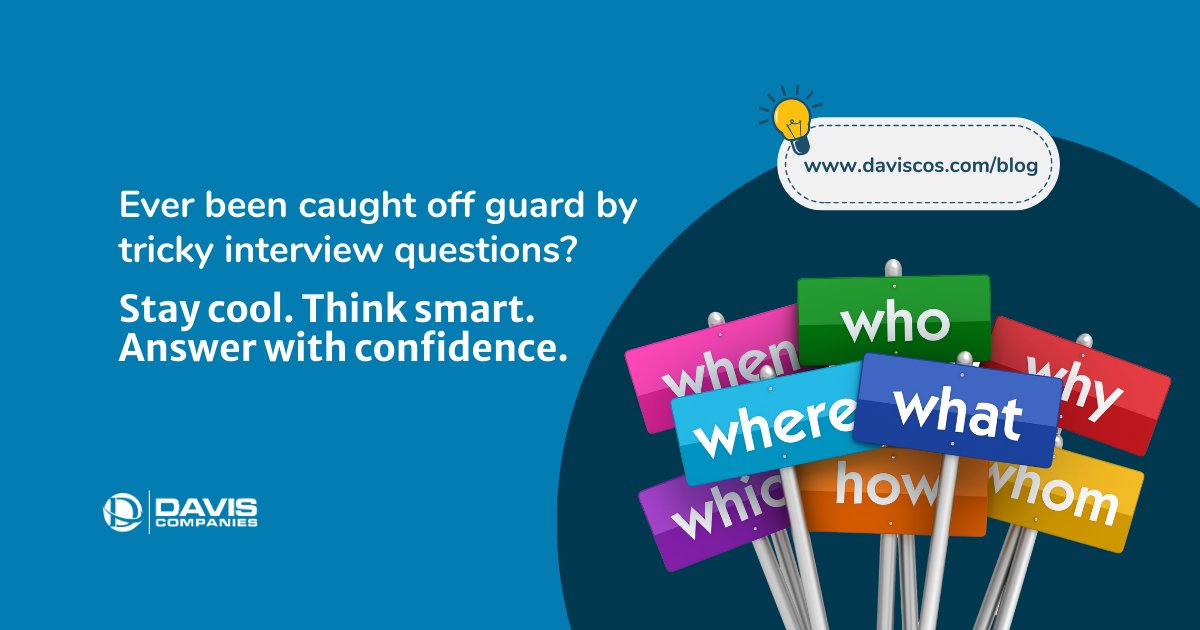 TheDavisCos's tweet photo. What’s the most unusual question you’ve been asked in an interview? 

Ready to nail your next interview? Discover tips here:  https://t.co/RLW0k12gbG 

#jobsearchtips #careergrowth #worklife #jobsearch #interviewtips https://t.co/R9Mi6cik5i