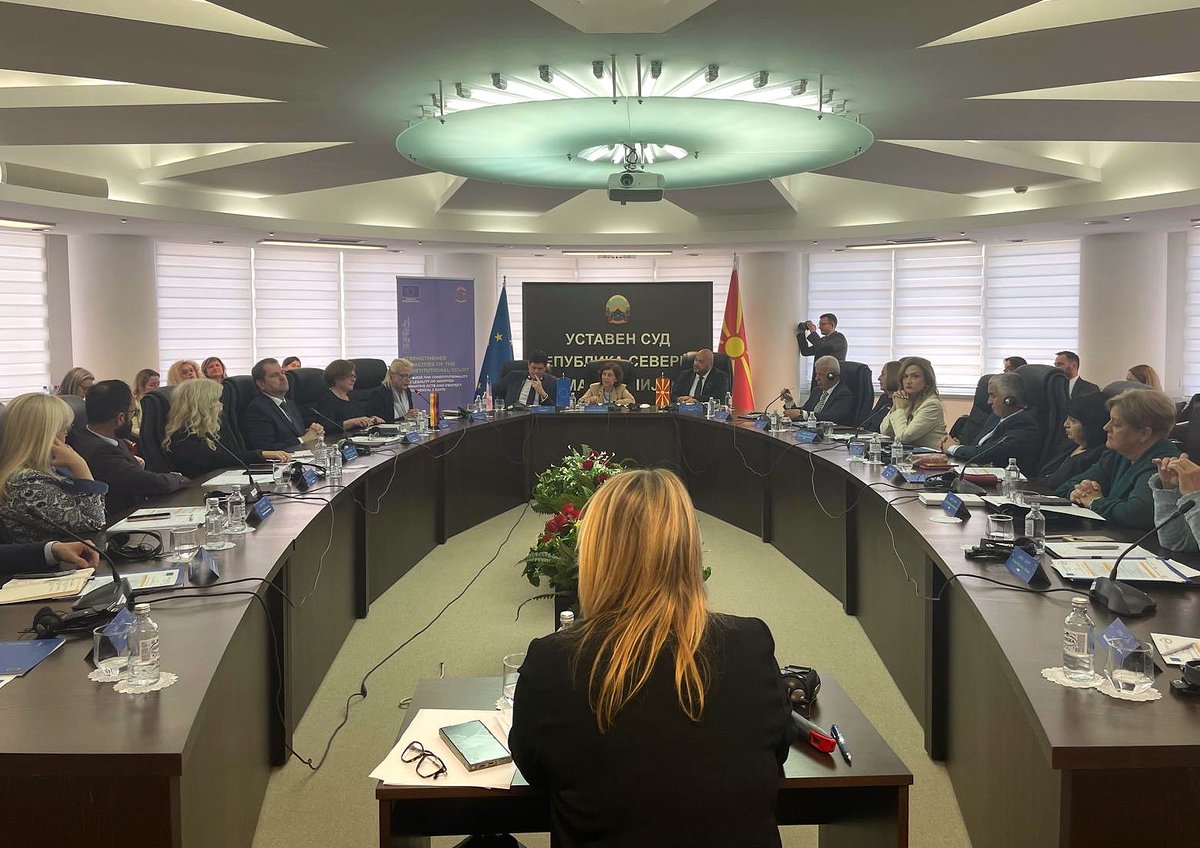 Ambassador Angela Aggeler (@usambnmacedonia) on Twitter photo Important discussions today with President <a href="/gogamkd/">Гордана Сиљановска Давкова (Gordana Siljanovska)</a>, Chief Justice Kostadinovski, and senior officials at the Constitutional Court roundtable organized by the EU Delegation <a href="/AmbassadorEU/">EU Delegation to North Macedonia</a>. The Court's work is vital to protecting individual rights, strengthening accountability, and Important discussions today with President <a href="/gogamkd/">Гордана Сиљановска Давкова (Gordana Siljanovska)</a>, Chief Justice Kostadinovski, and senior officials at the Constitutional Court roundtable organized by the EU Delegation <a href="/AmbassadorEU/">EU Delegation to North Macedonia</a>. The Court's work is vital to protecting individual rights, strengthening accountability, and