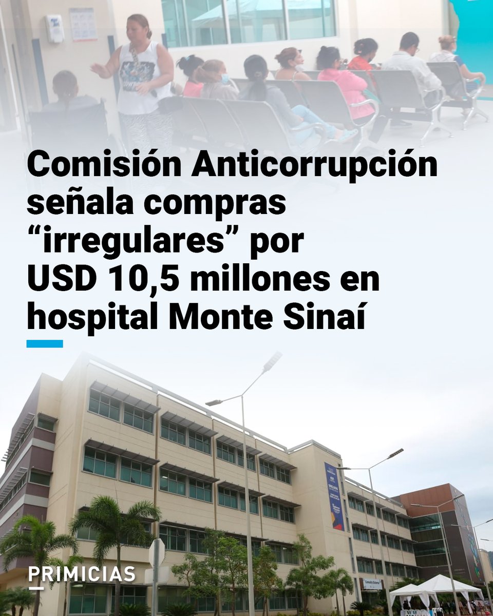 Este organismo publicó un listado con 42 contratos, en once hospitales del Ministerio de Salud y del IESS, que tendrían un supuesto perjuicio al Estado por USD 23,2 millones. prim.ec/6Mmb50VItN9