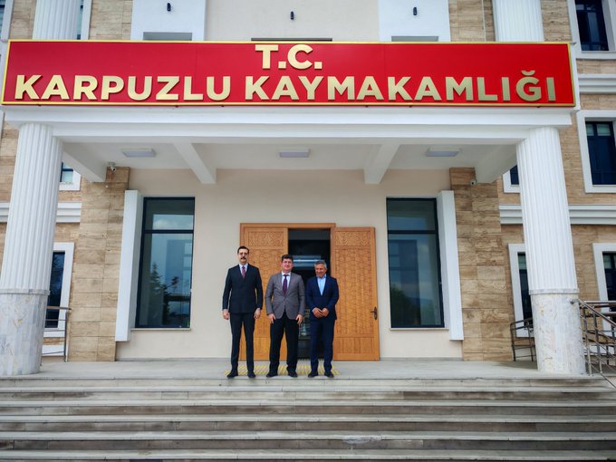 Karpuzlu Kaymakamlığına Ziyaretçi Akını