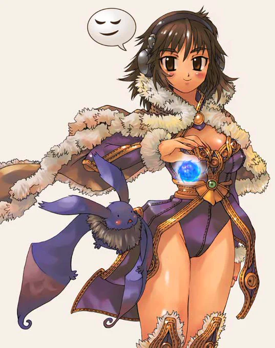 まだ老眼なんてならないと思っていた頃に描いたROのファンアート。タイムスタンプを見たら、2003/1/13になってた。 