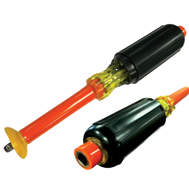 Cementex1000V's tweet image. Enhance your toolkit with #Cementex's #Screwdriver DriveHandle® which utilizes interchangeable tips and double insulation, ensuring safety and adaptability. Plus, its ergonomic design provides comfort and precision! bit.ly/3ZJQiWv #InsulatedTools #1000VAC #1500VDC