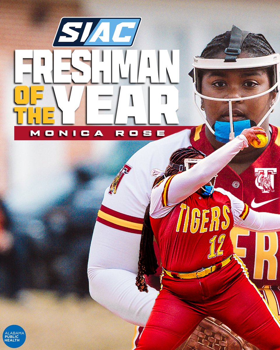🏆Triple the honors!

Outside of her First Team All-SIAC honor, Monica Rose has been named the 2025 SIAC Pitcher of the Year and SIAC Freshman of the Year!

An unforgettable season for one of the top players in the conference!

#SkegeeSB l #FreshmanOfTheYear l #PitcherOfTheYear