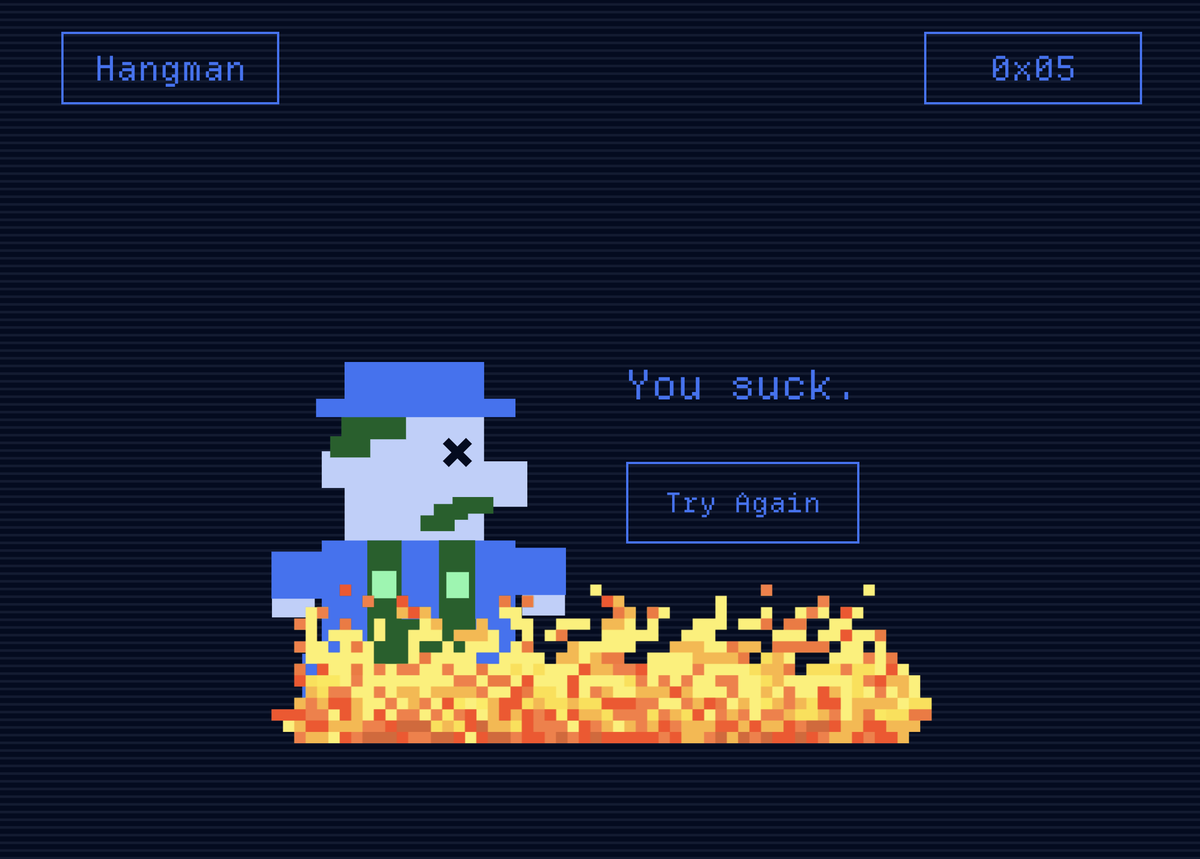lilpunksnft's tweet photo. @inconetwork 
Enjoyed the overall experience. It was good. but the hangman game is difficult to guesss... https://t.co/xFVv9Q7B6j