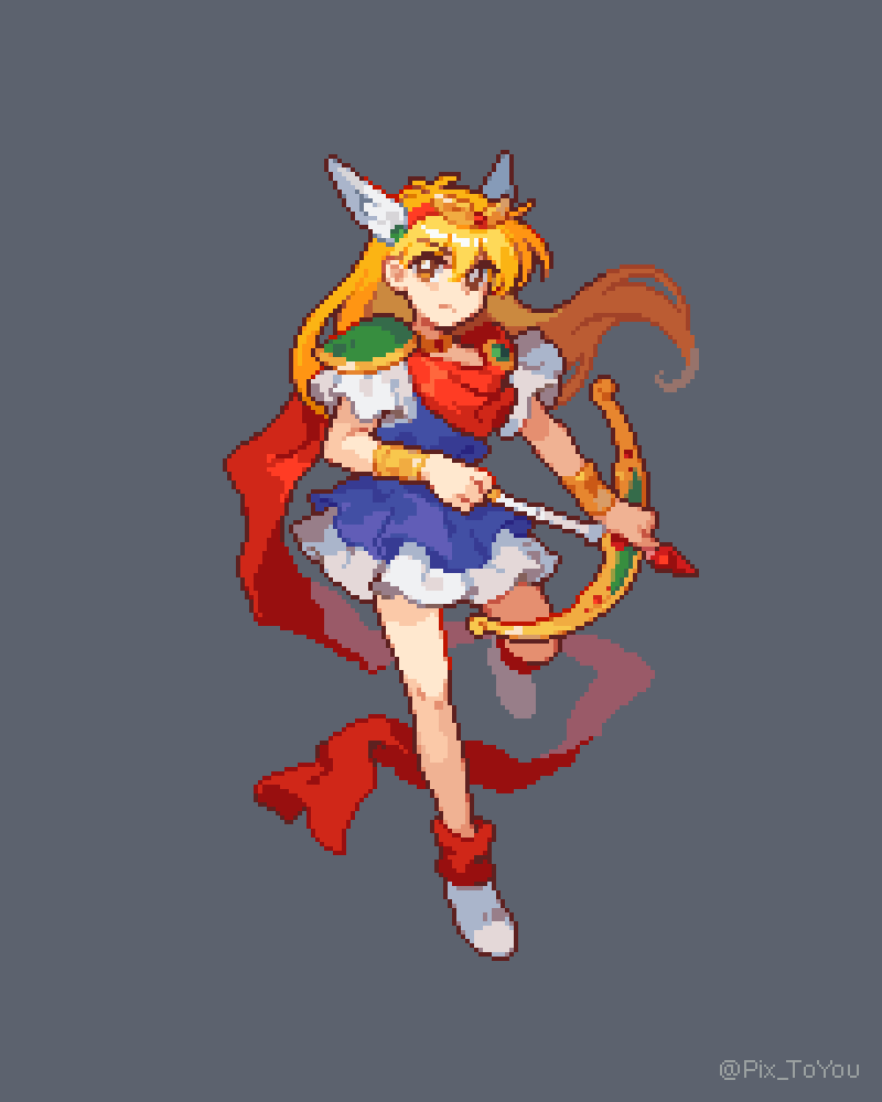 Pix_ToYou's tweet photo. 빨간망토 차차
#pixelart #ドット絵 https://t.co/LeXvXIakUl