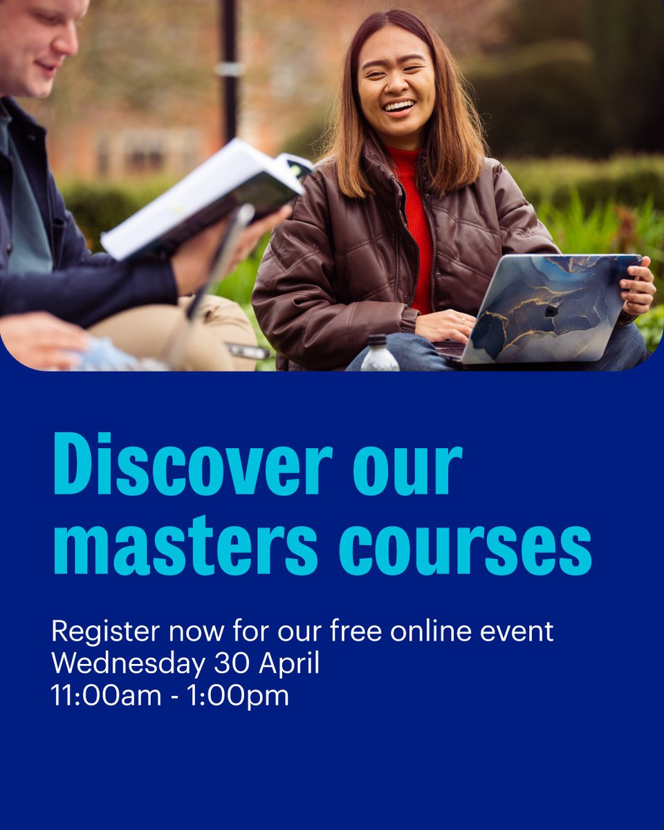 📢Discover International Politics online event on 30 April from 11am-1pm (UK Time)

MA International Relations
MA International Politics Economy
MA Applied Human Rights
MA Global Development Politics
MA Peace and Conflict Studies courses.

Register here: tinyurl.com/585pr38z