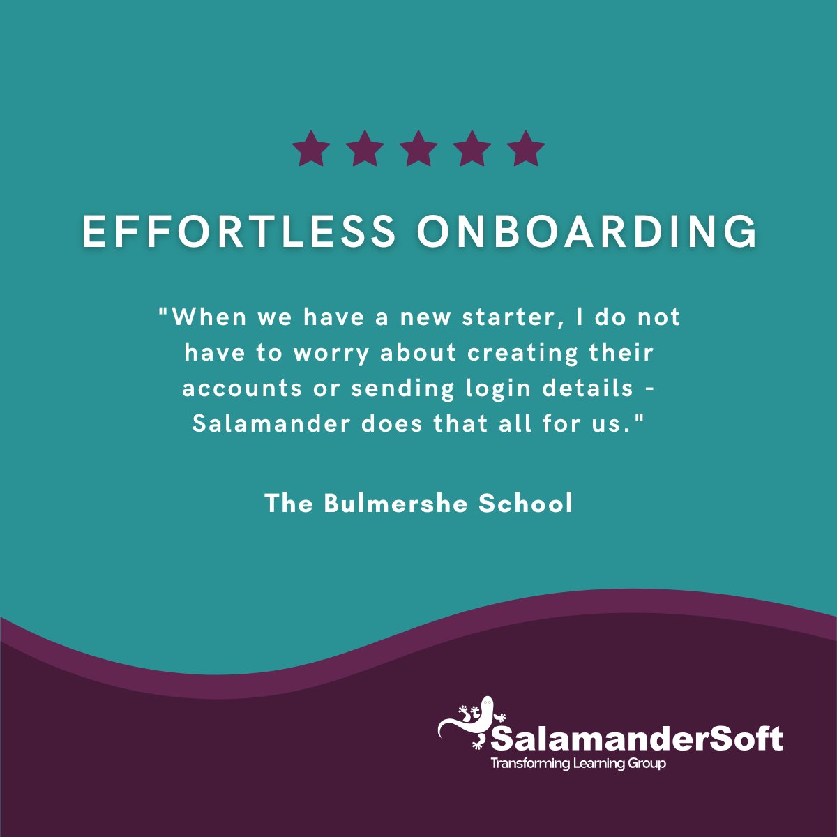 SalamanderSoft (@salamandersoft) on Twitter photo Thanks <a href="/TheBulmersheSch/">The Bulmershe School</a>, for this great feedback!
Onboarding processes automated by SalamanderSoft, easing the burden of your School IT admin.
#EdTech #SLTchat #MATchat #TheANME Thanks <a href="/TheBulmersheSch/">The Bulmershe School</a>, for this great feedback!
Onboarding processes automated by SalamanderSoft, easing the burden of your School IT admin.
#EdTech #SLTchat #MATchat #TheANME
