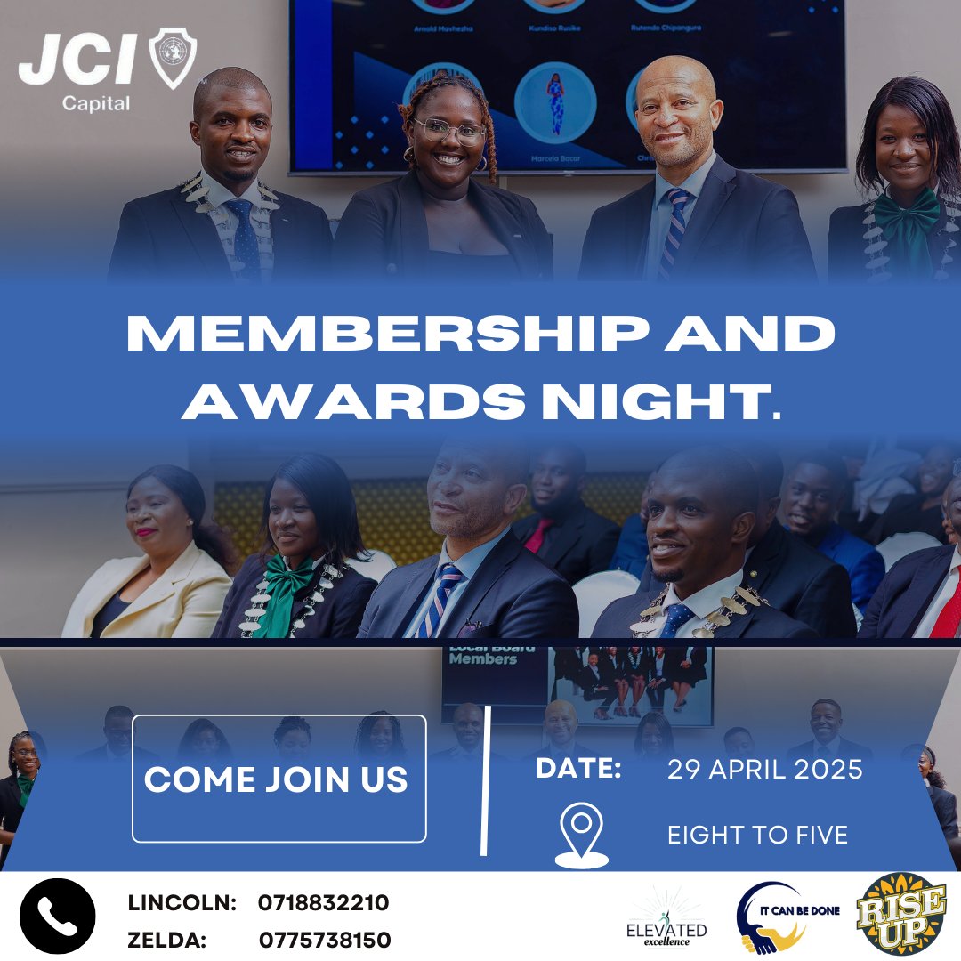 ⏳ Just 1 Day to Go!

Tomorrow, 29th April 2025, we come together for the JCI Capital Membership &amp; Awards Night — a special evening to recognize growth, commitment and the impact of our amazing members.

📅 See you tomorrow!

#ElevatedExcellence
#ItCanBeDone
#RiseUp