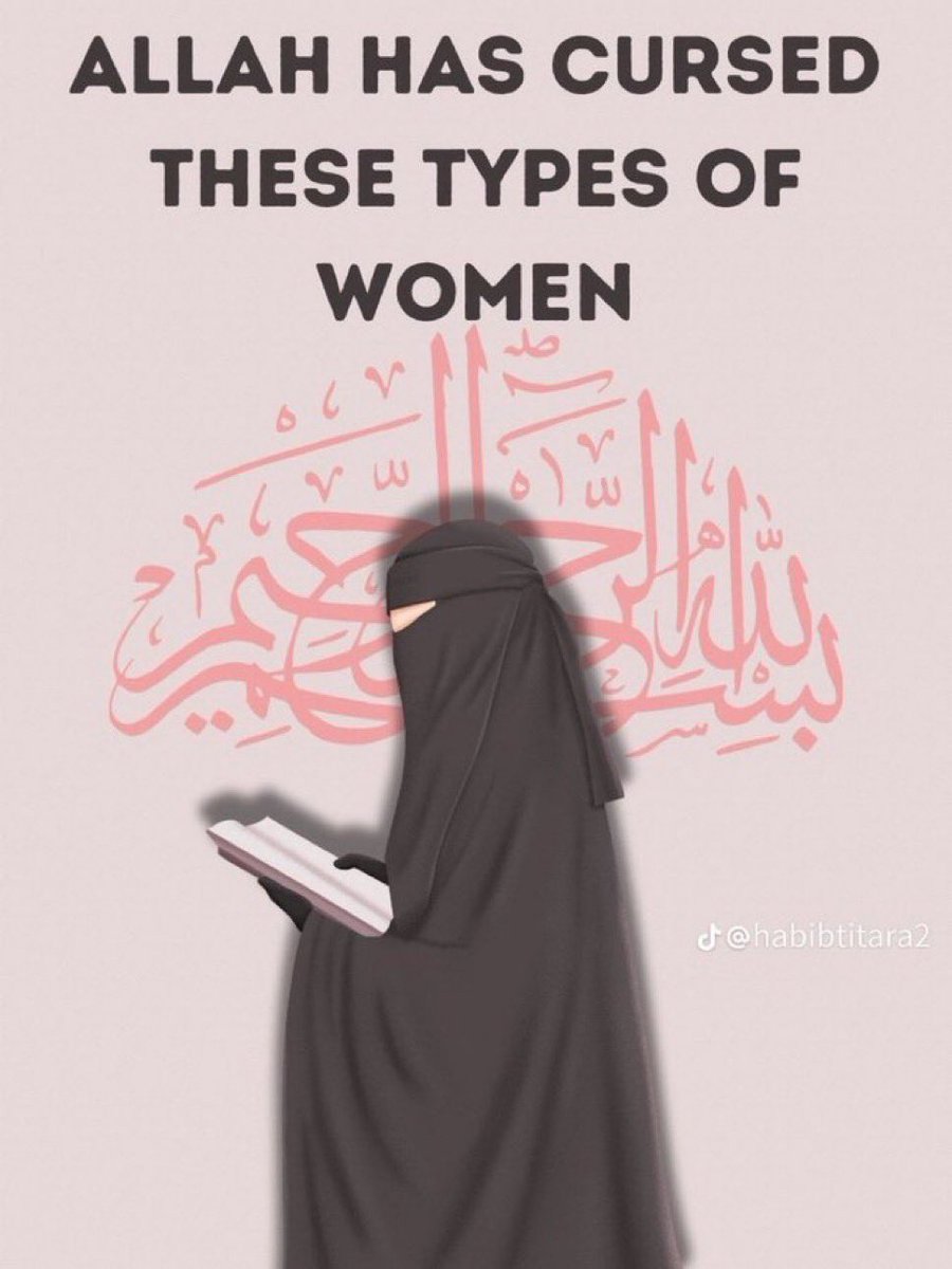Mahdii365_'s tweet photo. Allah Has Cursed These Types of Women.

-Thread- https://t.co/iFVBgoxnvu