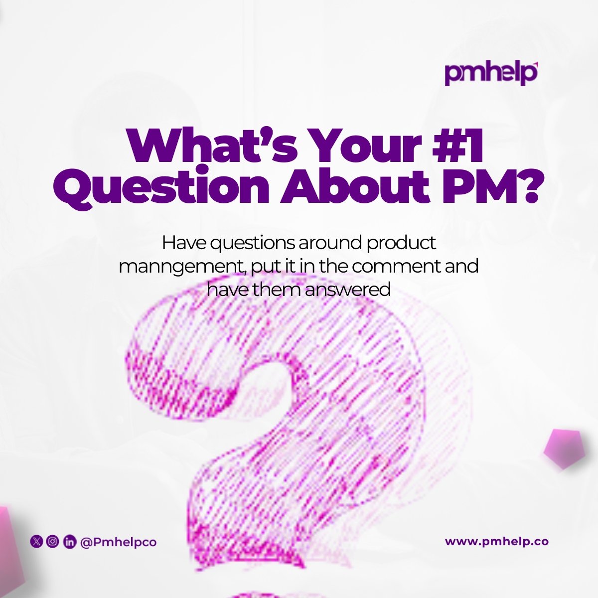 PmhelpCo's tweet image. ❓ What’s Your #1 Question About Product Management?
We’re answering ALL your PM questions this week! 🚀
Drop your questions in the comments — let’s demystify product management together. 💬✨

#productmanagement #pmcommunity #askmeanything #pmjourney #techcareers