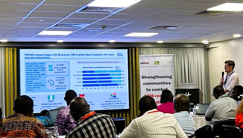 AHD care package scaling is strong, but funding cuts pose a threat. The THRIVE project is essential.

<a href="/CHAI_health/">CHAI</a> James Conroy discusses HIV Global Markets and the USG funding freeze at the AHD Regional Advocacy Meeting. 

#CommunitiesEndAIDS