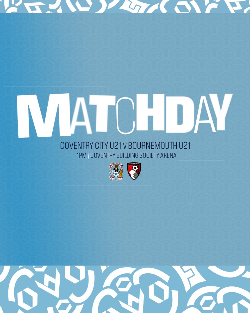It's MATCHDAY at the <a href="/CBSArena/">Coventry Building Society Arena</a> for our U21s! 🩵