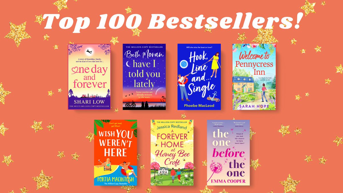 ✨ TOP 100 BESTSELLERS ✨

Massive congratulations to @ShariLow, Beth Moran, <a href="/macleod_phoebe/">Phoebe MacLeod</a>, <a href="/SarahHope35/">Sarah Hope</a>, <a href="/PortiaMacIntosh/">Portia MacIntosh</a>, <a href="/JessicaRedland/">Jessica Redland Author 📚💕💐🐻🍫🧁🦭🦔🐝🚜🦉🦙</a> and @itsEmmacooper who are in the Kindle Top 100 Bestsellers chart today! 🎉 📚