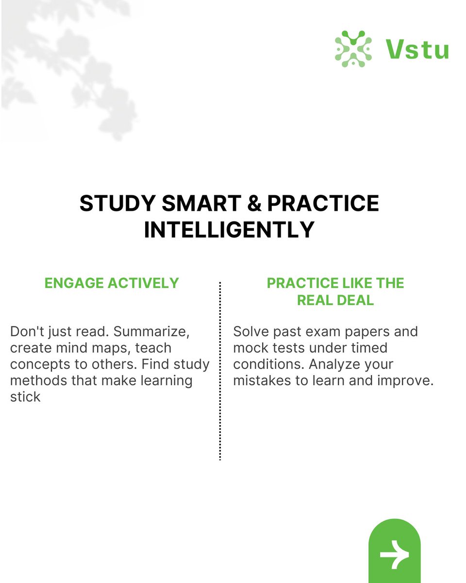VStuEt's tweet image. Next, design a REALISTIC study plan.  Allocate time for each subject and focus on your weaker areas.  Consistency is KEY!  #StudySchedule #ExamPrepTips