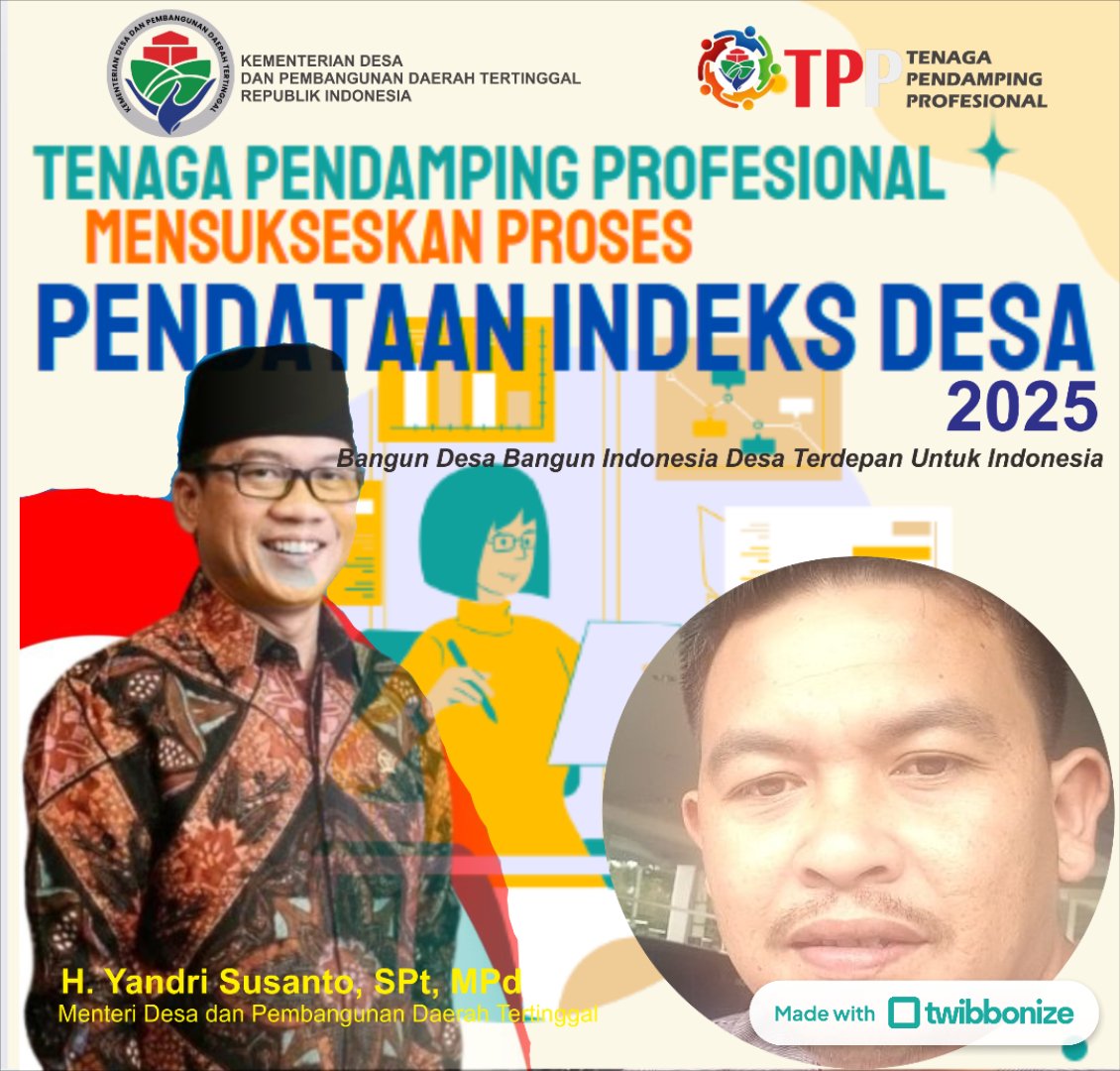 MurdhaniPurba's tweet photo. *#TPPBersamaMenteriDesa*

*Pemdes dan TPP dalam pemutakhiran Indeks desa demi data yg valid*

*#TPPBersamaMenteriDesa*

@prabowo
@YandriSusanto27
@ArizaPatria
@taufikmadjid71
@kemendespdt
@bpsdmkemendesa https://t.co/dlitttDZrD