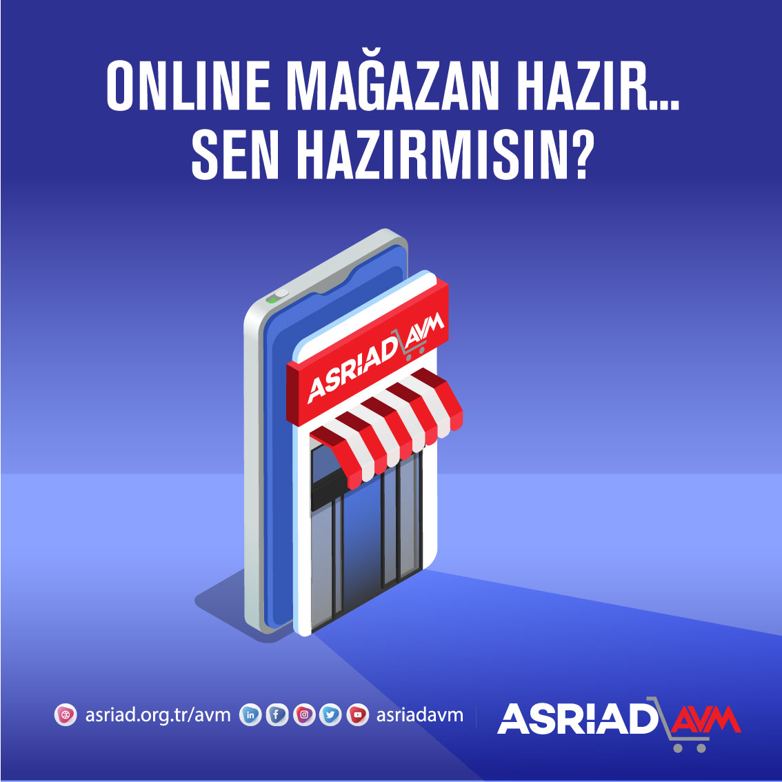 Online mağazan hazır... Sen hazırmısın?
asriad.org.tr/avm

▶️ KOMİSYON YOK
▶️ ÜCRET YOK
▶️ SINIR YOK

---
#çokludil #tedari̇kçi #onlineihracat #b2bmarketing #asriadavm