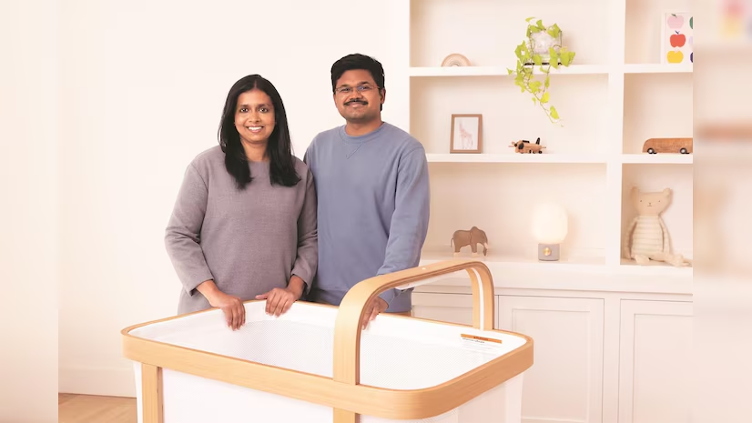 Business Standard (@bsindia) on Twitter photo Amid the 2020 pandemic, Radhika and <a href="/ajeetbharath/">Bharath Patil</a> moved from #Bengaluru to the #US, developing <a href="/cradlewise/">Cradlewise</a> smart crib startup that uses #AI to predict and soothe infant sleep disturbances. After success in the US, Cradlewise has now entered the Indian market with expansion Amid the 2020 pandemic, Radhika and <a href="/ajeetbharath/">Bharath Patil</a> moved from #Bengaluru to the #US, developing <a href="/cradlewise/">Cradlewise</a> smart crib startup that uses #AI to predict and soothe infant sleep disturbances. After success in the US, Cradlewise has now entered the Indian market with expansion