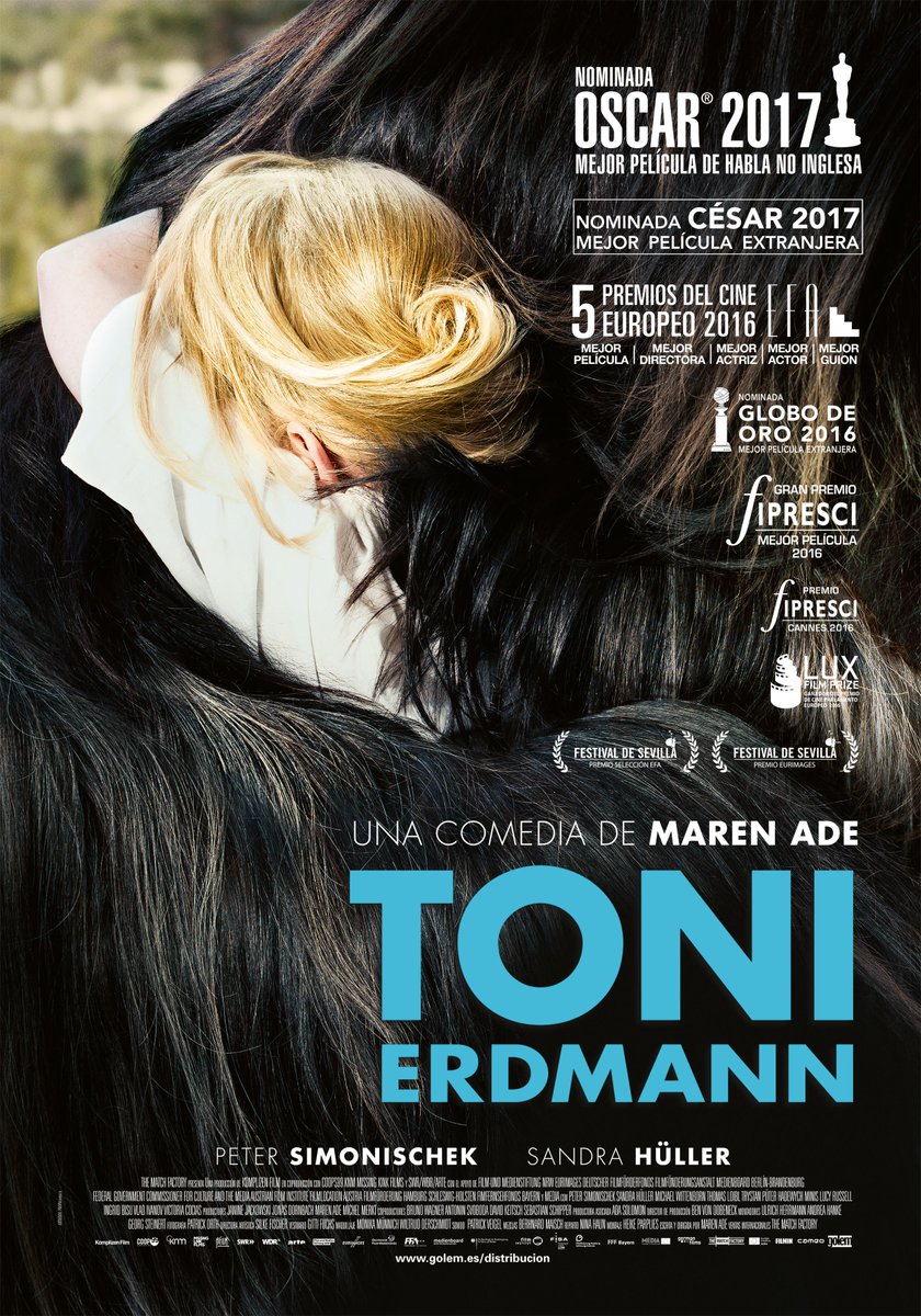 Golem Distribución (@golemfilms) on Twitter photo Con el <a href="/Festival_Cannes/">Festival de Cannes</a> a la vuelta de la esquina y el ☀️primaveral ya por fin aquí, nos apetece recordaros esa💎que es #ToniErdmann con el inolvidable😢#PeterSimonischek y la brillante #SandraHuller y que enamoró a crítica y público😍
Si es que solo el cartel es ma-ra-vi-lla🙌 Con el <a href="/Festival_Cannes/">Festival de Cannes</a> a la vuelta de la esquina y el ☀️primaveral ya por fin aquí, nos apetece recordaros esa💎que es #ToniErdmann con el inolvidable😢#PeterSimonischek y la brillante #SandraHuller y que enamoró a crítica y público😍
Si es que solo el cartel es ma-ra-vi-lla🙌