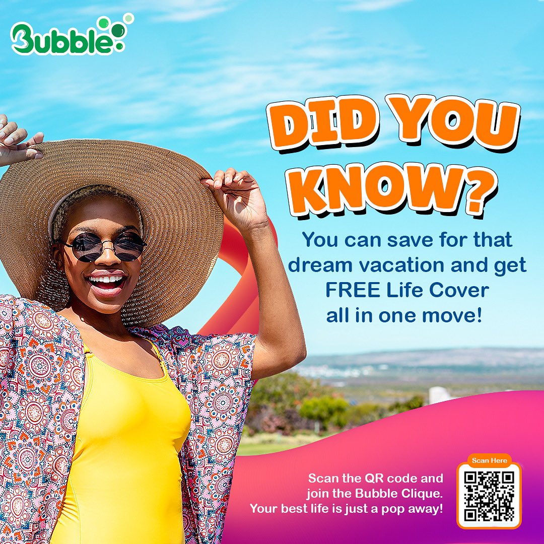 MyBubblelifegh's tweet image. New week, new goals, new adventures! Save smart, live large, and get FREE Life Cover while you’re at it. Join the Bubble Clique now, your dream life is just a pop away! 

#BubbleGh #BubbleLife #NewWeekVibes