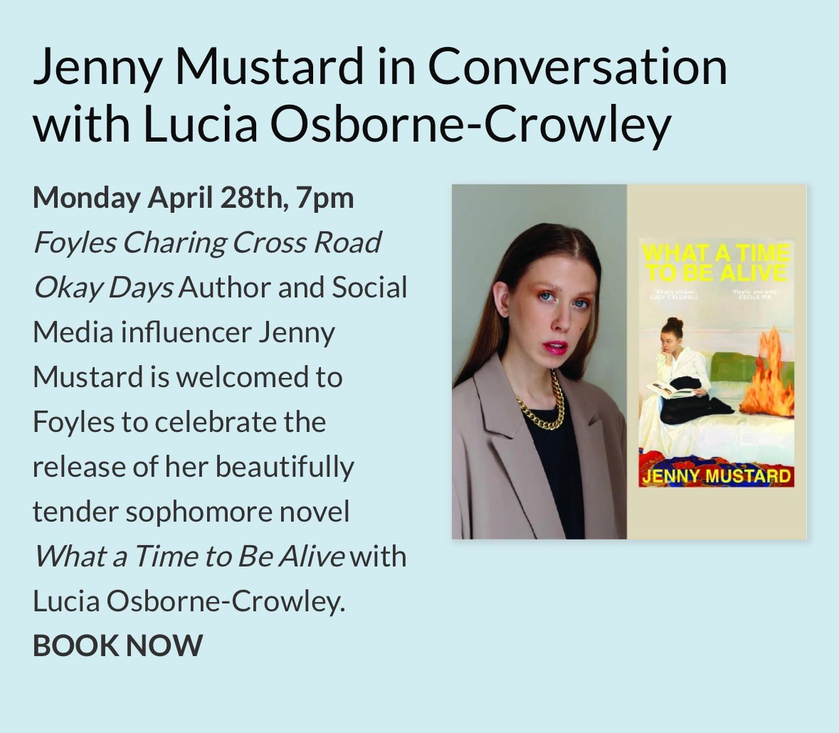 Tonight!
Foyles Charing Cross Road!

foyles.co.uk/events/jenny-m…

<a href="/Foyles/">Foyles Bookshop</a>