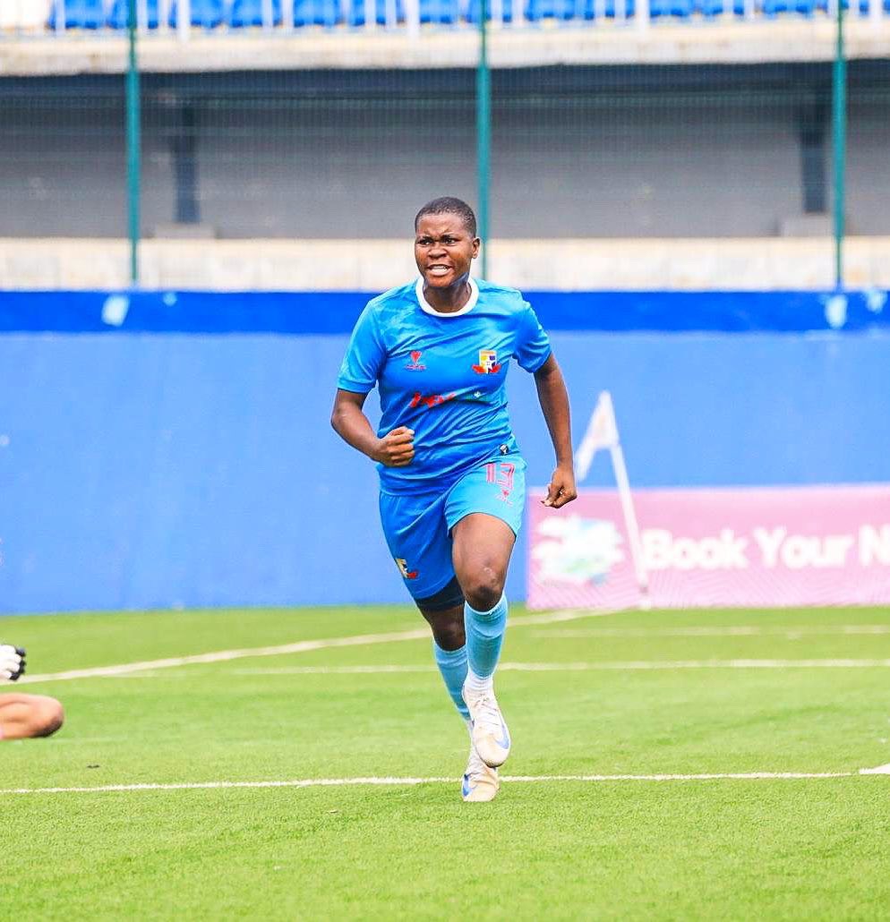 Bolaji Olamide of <a href="/RemoStarsLadies/">Remo Stars Ladies</a> is the top scorer in <a href="/TheNWFL/">NWFL</a> 

#MD1  ⚽️
#MD2 ⚽️
#MD3 ⚽️
#MD4 ⚽️⚽️
#MD5 ⚽️⚽️
#MD6 ⚽️
#MD7  ⚽️
#MD12⚽️ 
#MD13⚽️⚽️

12 goals in 13 games. Deadliest striker 🔥

#NWFL25 | <a href="/olamideexcel13/">BOLAJI OLAMIDE</a>