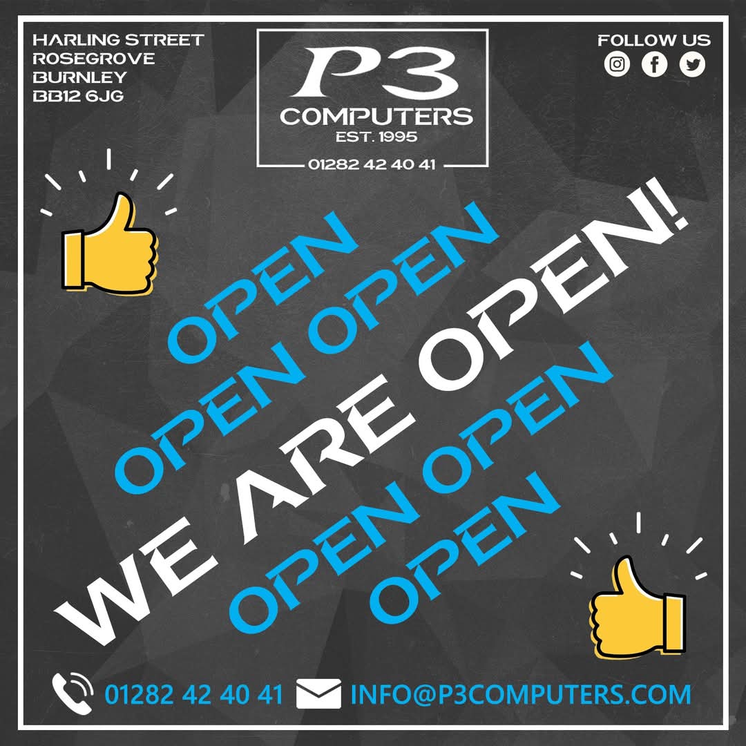 EverythingP3's tweet photo. We are OPEN! 

We are having a new front door/entrance installed, don't worry though, entry though this entrance is fine for all customers!

If you think you need any help bringing any PCs etc in, just give us a call before hand and one our team will pop out to assist you! https://t.co/CBKlmiJL9u
