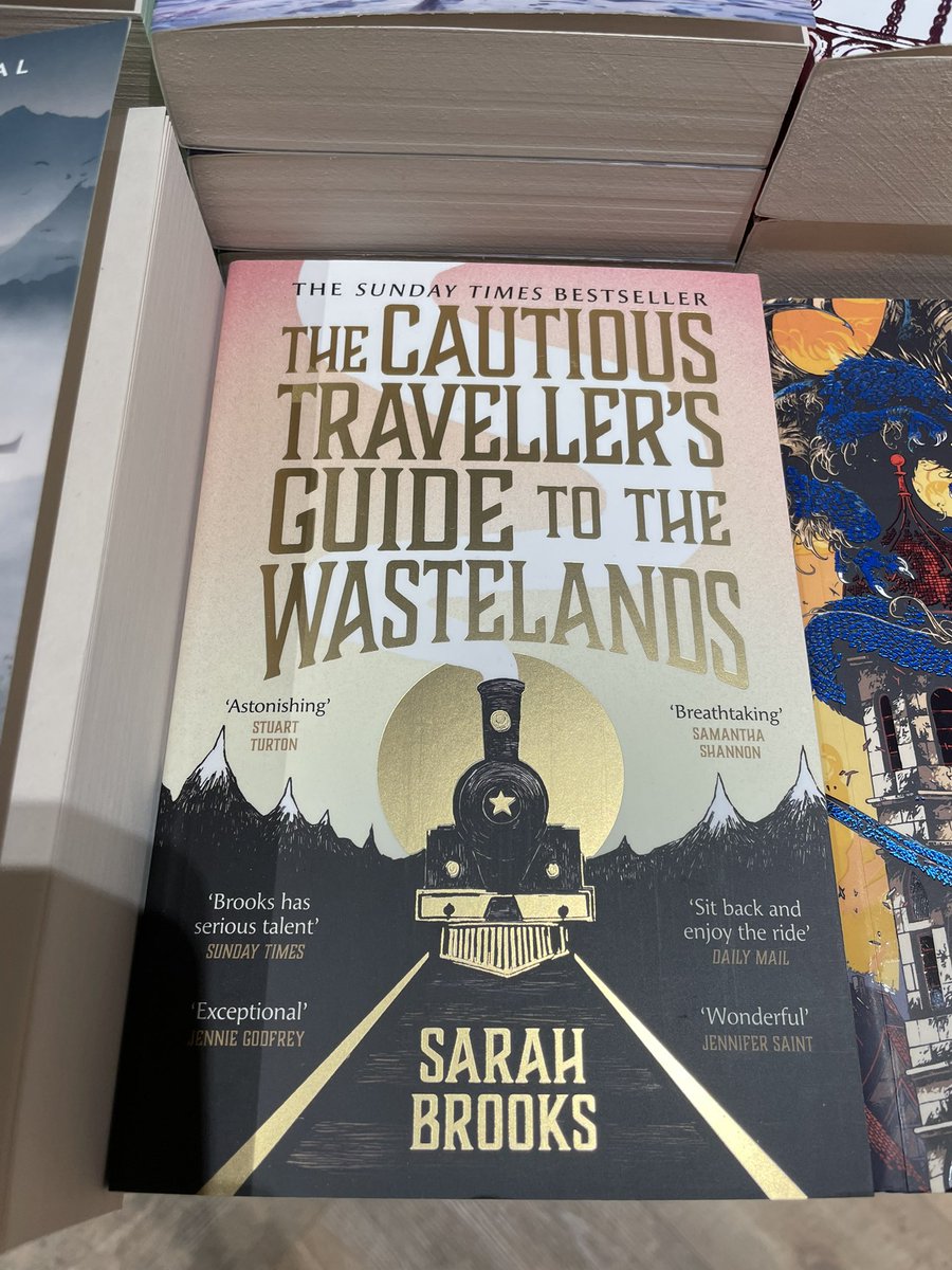 Check out the gorgeous paperback cover for The Cautious Traveller’s Guide to the Wastelands! Sometimes a pb can be disappointing after a lovely HB but not this time!