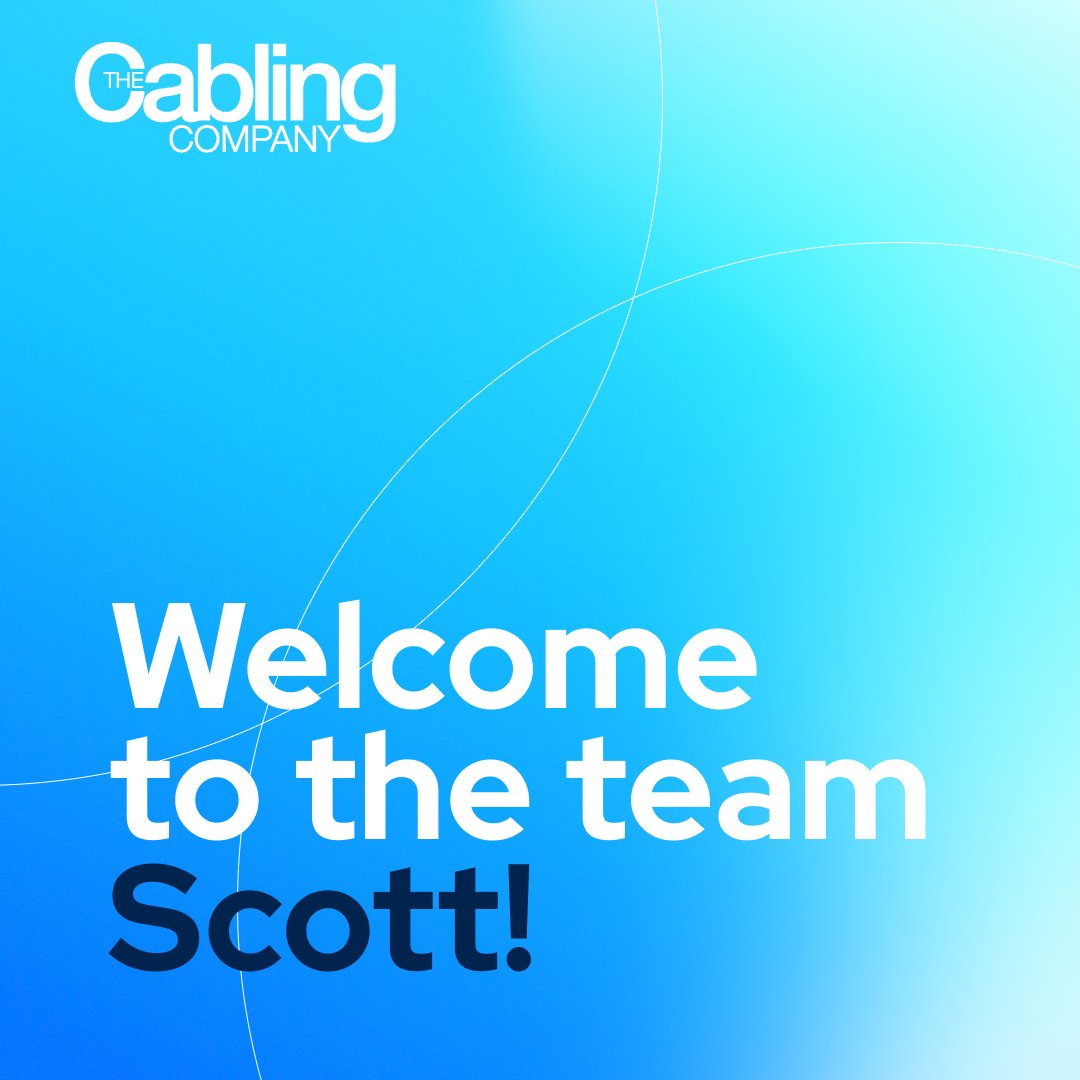 Exciting News! 

Join us in welcoming Scott Richardson to The Cabling Company team as our new Project Manager! 

With a wealth of experience in the cabling industry, we're thrilled to have his expertise on board.

Welcome to the team Scott!